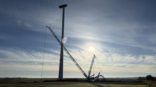 Inbetriebnahme des Repowering-Windparks in Raßlitz