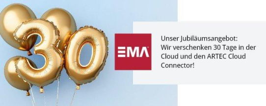 ARTEC IT Solutions wird 30: Jubiläumsaktion für den Wechsel zu EMA Cloud