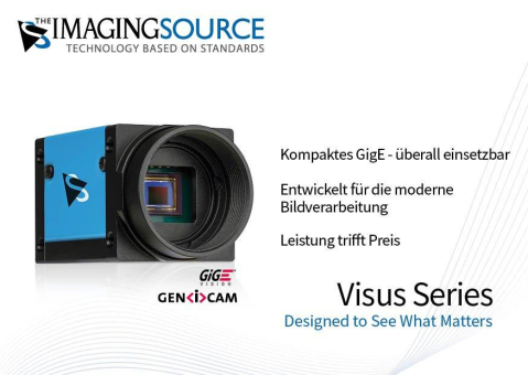 The Imaging Source stellt Visus vor: GigE-Industriekameraserie – Designed to See What Matters