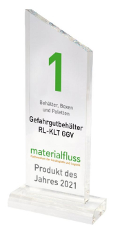 SSI Carrier und Gefahrgutbehälter RL-KLT GGV zum "materialfluss Produkt des Jahres 2021" gekürt