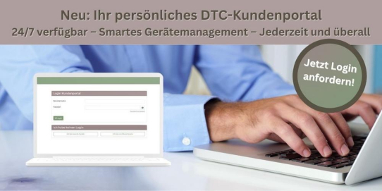 Ab sofort ist unser Kundenportal online - mit persönlichem Login direkt über unsere Website