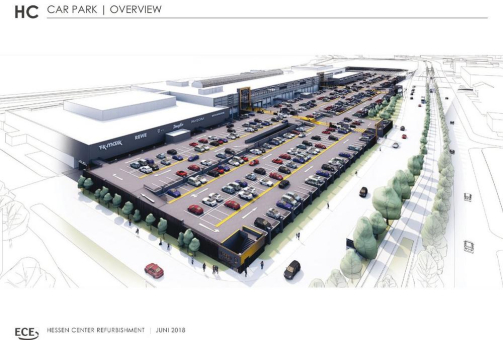 Max Bögl errichtet für das Hessen-Center ein neues Parkdeck während des laufenden Betriebs