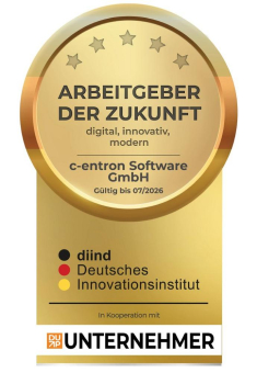 c-entron erhält Auszeichnung „Arbeitgeber der Zukunft“ vom Deutschen Innovationsinstitut für Nachhaltigkeit und Digitalisierung