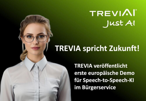 TreviAI veröffentlicht erste europäische Demo für Speech-to-Speech-AI im Bürgerservice