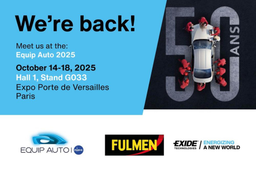 Exide Technologies präsentiert die Zukunft der Batterietechnologie auf der Equip Auto 2025 vom 14. bis 18. Oktober in Paris