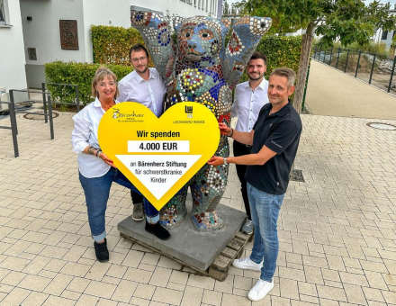 LEONHARD WEISS spendet 4.000 Euro an die Bärenherz Stiftung