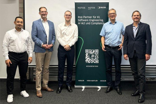 Accso, NOTOS Xperts und NOTOS Rechtsanwälte bündeln Kompetenzen für Informationssicherheit, KI Compliance & Datenschutzberatung