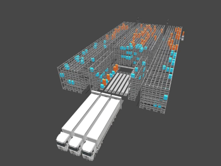 Wenig Raum, viel Logistik
