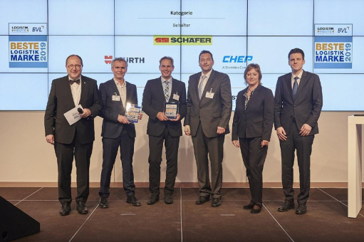SSI Schäfer als "Beste Logistik Marke 2019" in der Kategorie Behälter ausgezeichnet