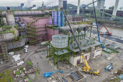 Dritte Tuchfilteranlage in Duisburg nimmt Form an