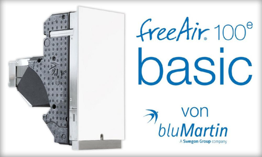 Wenn weniger mehr ist – dezentrales Lüftungsgerät freeAir 100e nun auch als basic-Version für Hotels und Wohnheime erhältlich