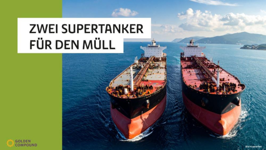 Zwei Supertanker für den Müll: 1 Million Tonnen Plastik, die jährlich in der EU nicht recycelt werden können