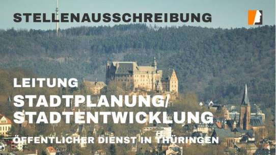 Stadt Altenburg sucht Leitung Stadtentwicklung & Stadtplanung (m/w/d)