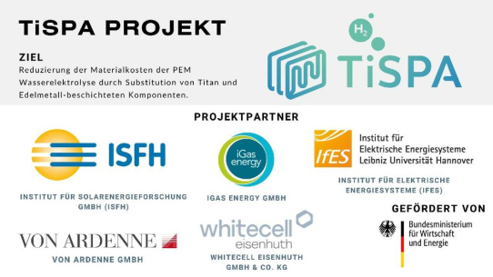 Projektstart TiSPA - Innovative Materialien für die PEM-Wasserelektrolyse