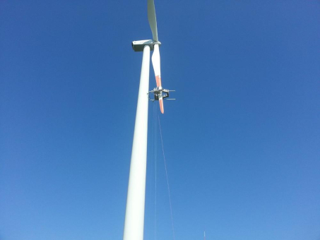 Meilenstein für die Reparatur von Windkrafträdern