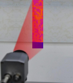 Großflächige Inline-Fehlererkennung mit Thermografie