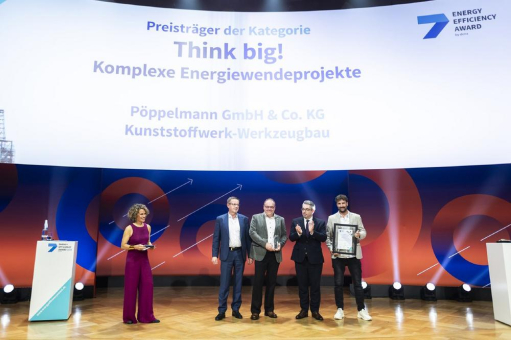 Energy Efficiency Award 2025: Pöppelmann gewinnt in der Kategorie „Think Big!“