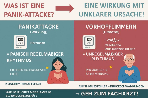 Eine Panikattacke ist eine Wirkung mit unklarer Ursache