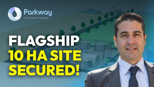 Parkway Corporate sichert sich 10 Hektar großes Grundstück für Flaggschiff-Komplex zur Salzlaugenbewirtschaftung