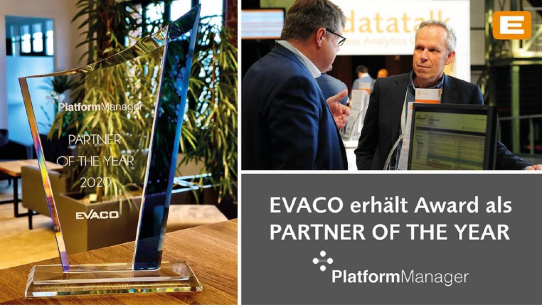 PlatformManager zeichnet EVACO als "Partner of the year 2020" aus