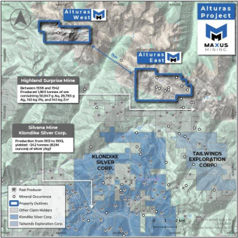 Maxus Mining ermittelt im Rahmen des Oberflächenprogramms 2025 bei Alturas East mehrere Zonen mit einer hochgradigen Mineralisierung