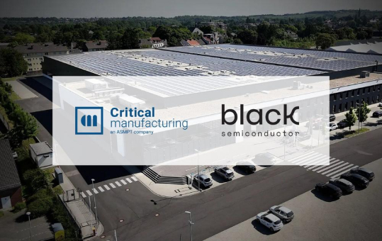 Black Semiconductor wählt Critical Manufacturing für die vollständig automatisierte 300-mm-Pilotlinie in Aachen, Deutschland