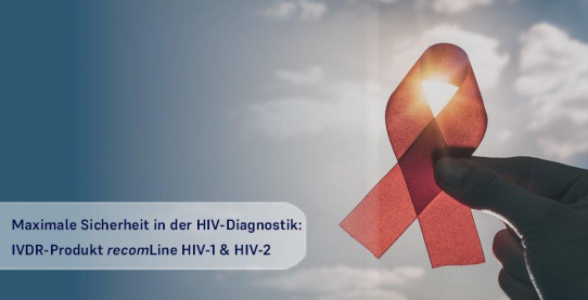 Sicherheit im Laboralltag: Neuer IVDR-zertifizierter recomLine Test für HIV-1 & HIV-2