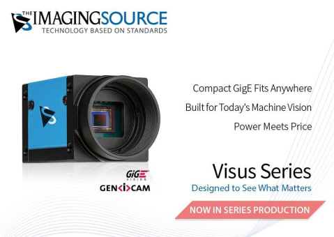 The Imaging Source kündigt Serienproduktion der Visus GigE-Industriekameras an