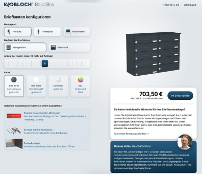 Effizient und preiswert: Briefkastenanlagen Made in Germany für bis zu 18 Einheiten | KNOBLOCH