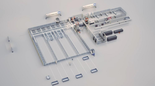 Vollautomatisierte Schweißanlage für die Modulbau-Produktion