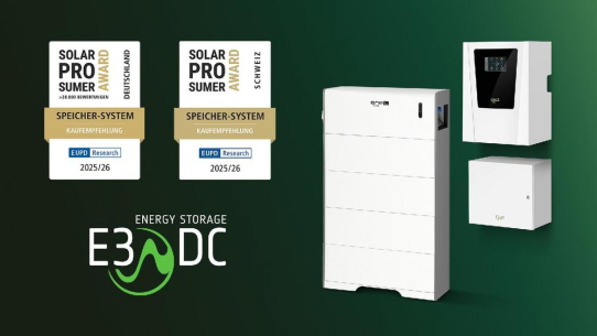 SolarProsumerAward: Kunden empfehlen die Marke E3/DC weiter