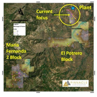 Pinnacle interpretiert mehrere neue Ziele aus LiDAR-Vermessung bei El Potrero