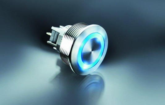 MSM II-Taster mit Common Anode-Ansteuerung der RGB-LED