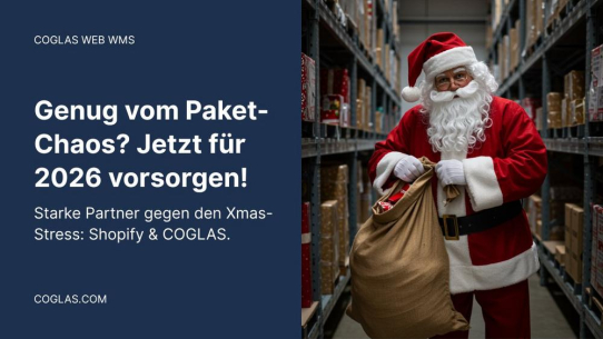 Shopify & COGLAS WEB WMS: Nahtlose Integration für maximale Effizienz – besonders im Weihnachtsgeschäft