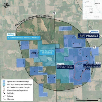 Apex verpflichtet Bohrunternehmen und bereitet sich auf die geplante Mobilisierung für die Bohrungen bei Rift vor