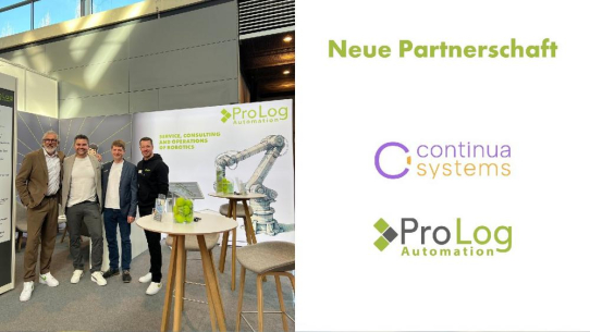 Connected: ProLog Automation und Continua Systems bündeln AMR und AGV Kompetenzen