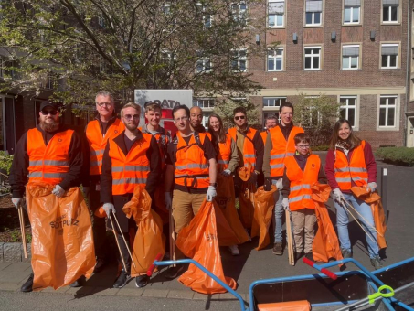 Bochumer Frühjahrsputz: G DATA Mitarbeitende sammeln 18 Müllsäcke bei Aufräumaktion