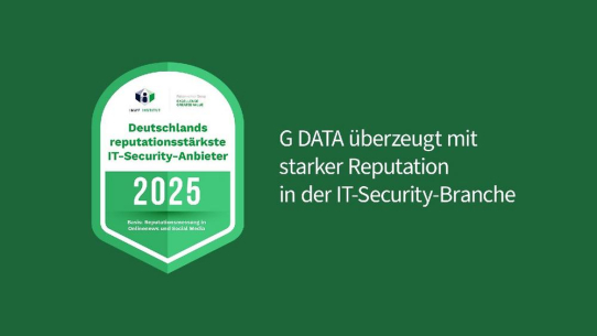 G DATA überzeugt mit starker Reputation in der IT-Security-Branche