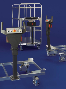 LKE bietet Standard- und Individuallösungen im Bereich der Materialversorgung an - Von Routenzuganhängern bis hin zu Gestellen für fahrerlose Transportsysteme