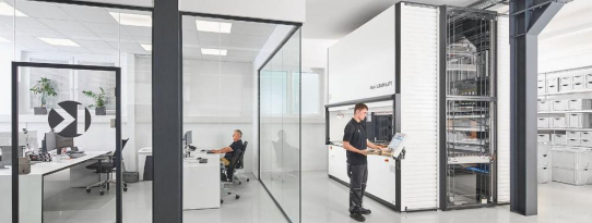 Repräsentative Lagerlösung für exklusive Produkte bei KUSSMAUL