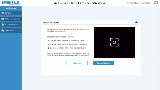 COSMO CONSULT entwickelt mit Studierenden der Uni Würzburg KI-Bilderkennung für Maschinenteile