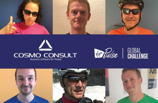 Wer sich bewegt, gewinnt: COSMO CONSULT-Teams umrunden neunmal die Welt