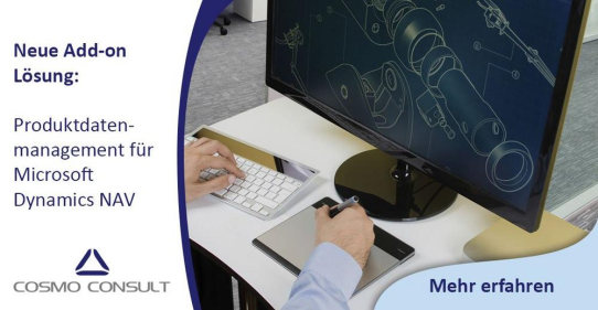 Neue Branchenlösung von COSMO CONSULT erweitert Microsoft Dynamics NAV um Produktdatenmanagement