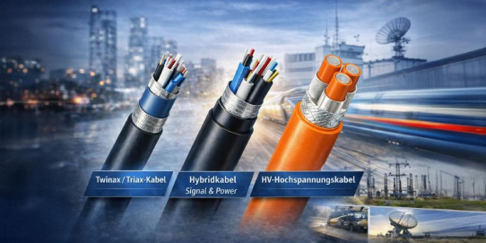 PTFE-isolierte Hybridkabel für Sicherheit & Schutz kritischer Infrastrukturen