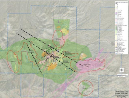 Giant Mining plant mehrphasiges Bohrprogramm mit bis zu 10.000 Fuß auf dem Kupfer-Silber-Projekt Majuba Hill in Nevada
