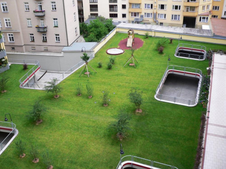 Grünes Paradies versteckt Autos