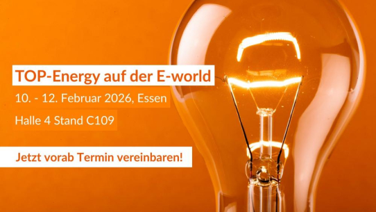 TOP-Energy zeigt auf der E-world 2026 neue Funktionen zur Optimierung komplexer Energiesysteme