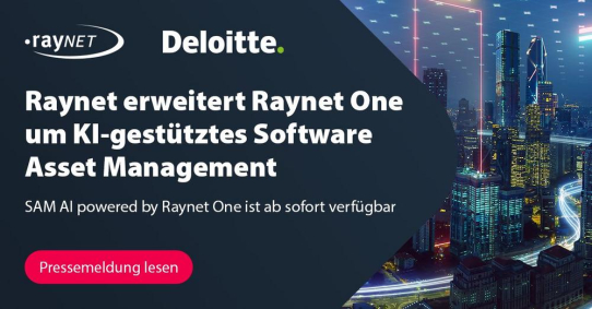 Raynet erweitert Raynet One um KI-gestütztes Software Asset Management