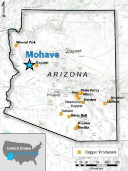 Kodiak erweitert Landbesitz im Mohave-Kupfer-Porphyr-Projekt in Arizona