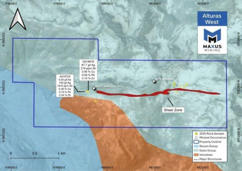 Maxus Mining informiert über starke polymetallische Ergebnisse aus dem Konzessionsgebiet Alturas West in British Columbia (Kanada)